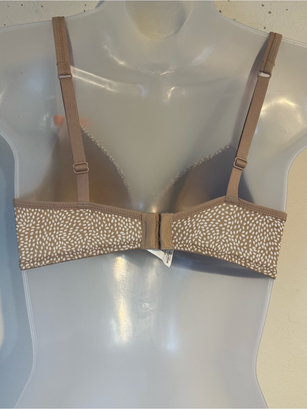 NWT  Warner's Neutral Beige Printed *ELEMENTS of BLISS* T-Shirt Bra  36B  #2 - Picture 4 of 10